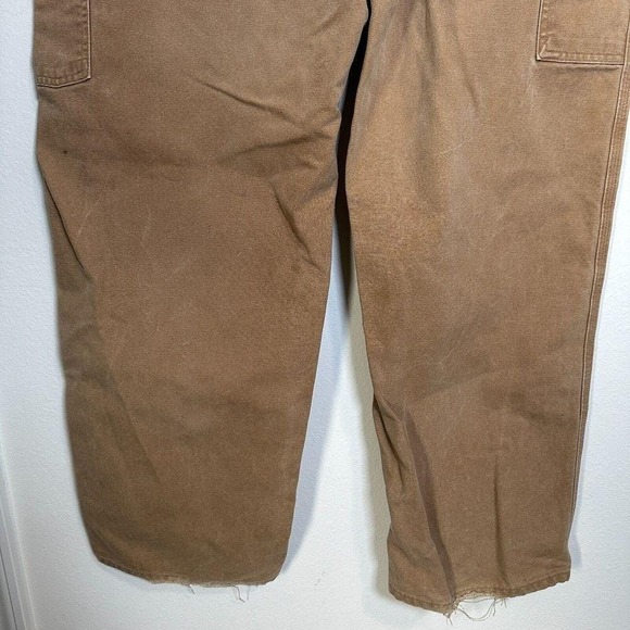 Carhartt Carpenter Pants Mens 44x30 Brown Vintage B11 BRN Duck Canvas Made USA - Picture 6 of 6